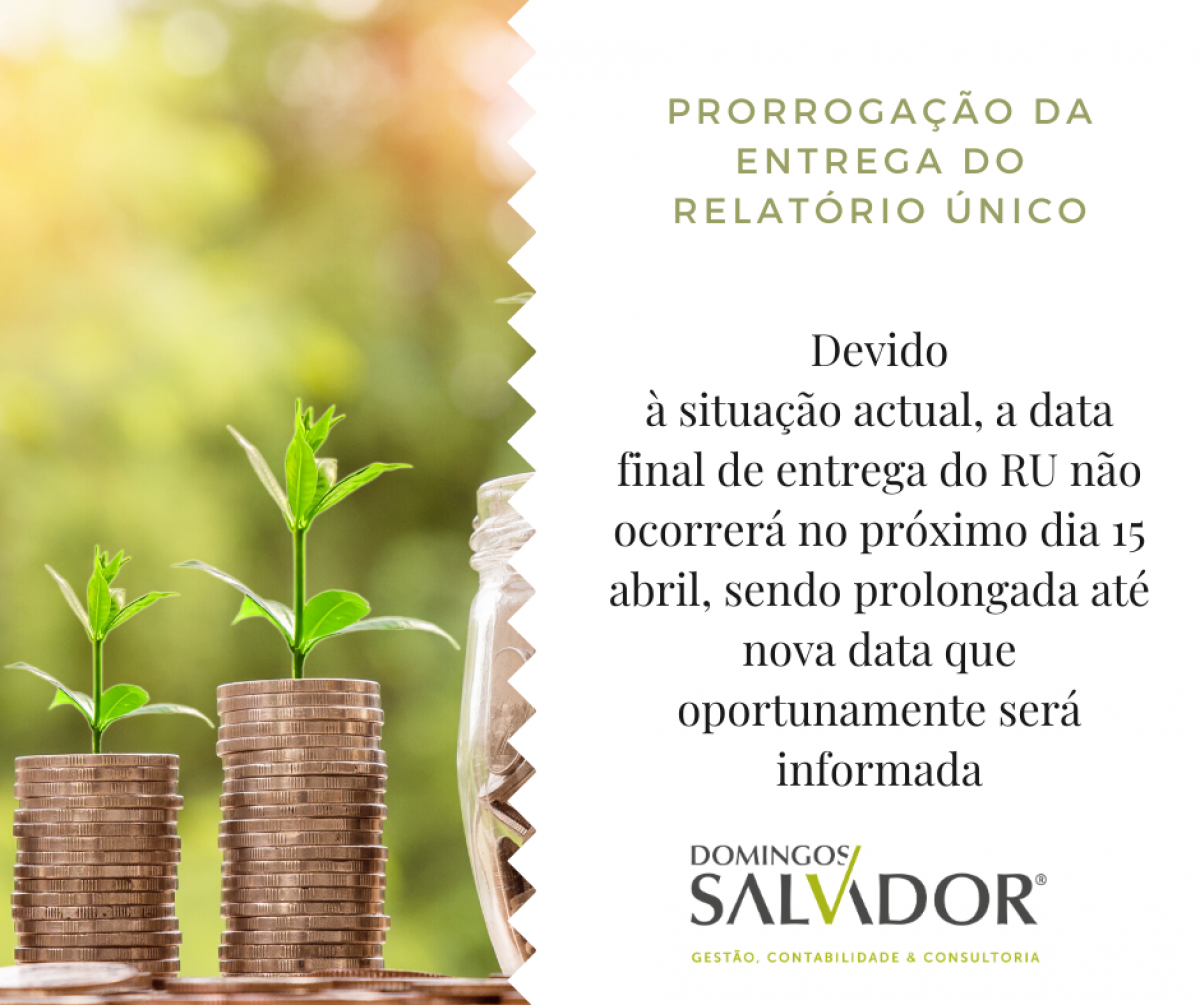 Prorrogação da data de entrega do Relatório Único