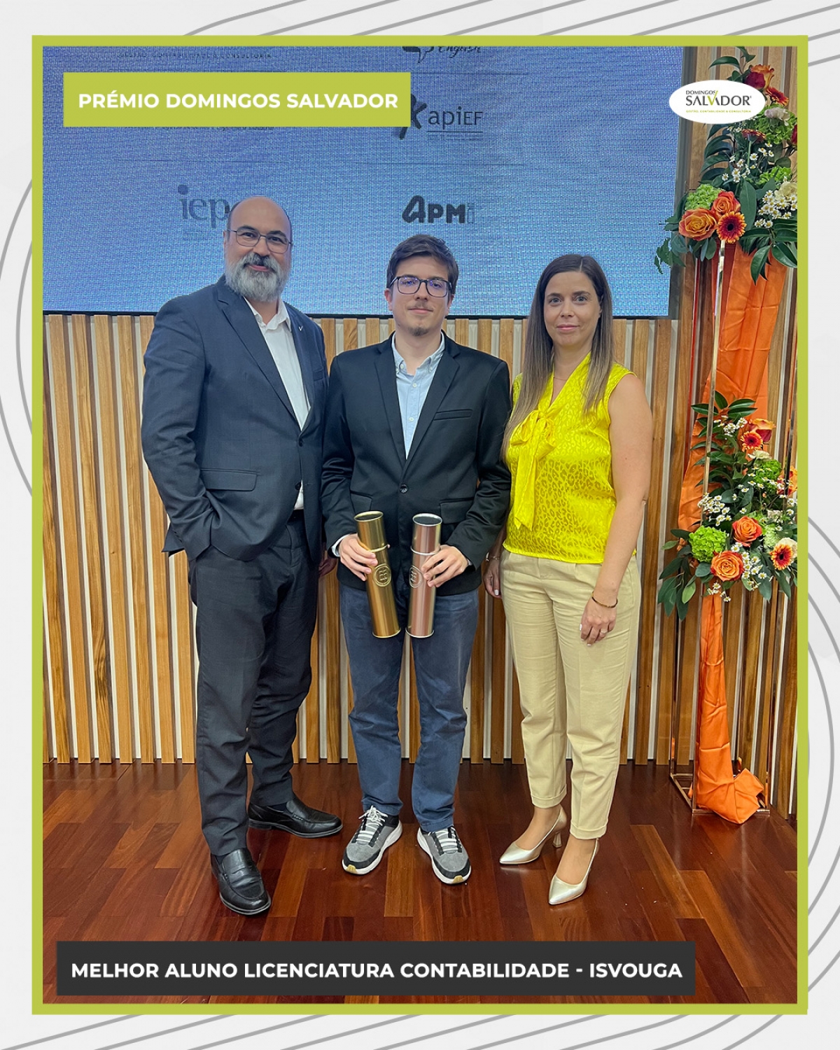 Domingos Salvador reconhece melhor estudante de Contabilidade do ISVOUGA