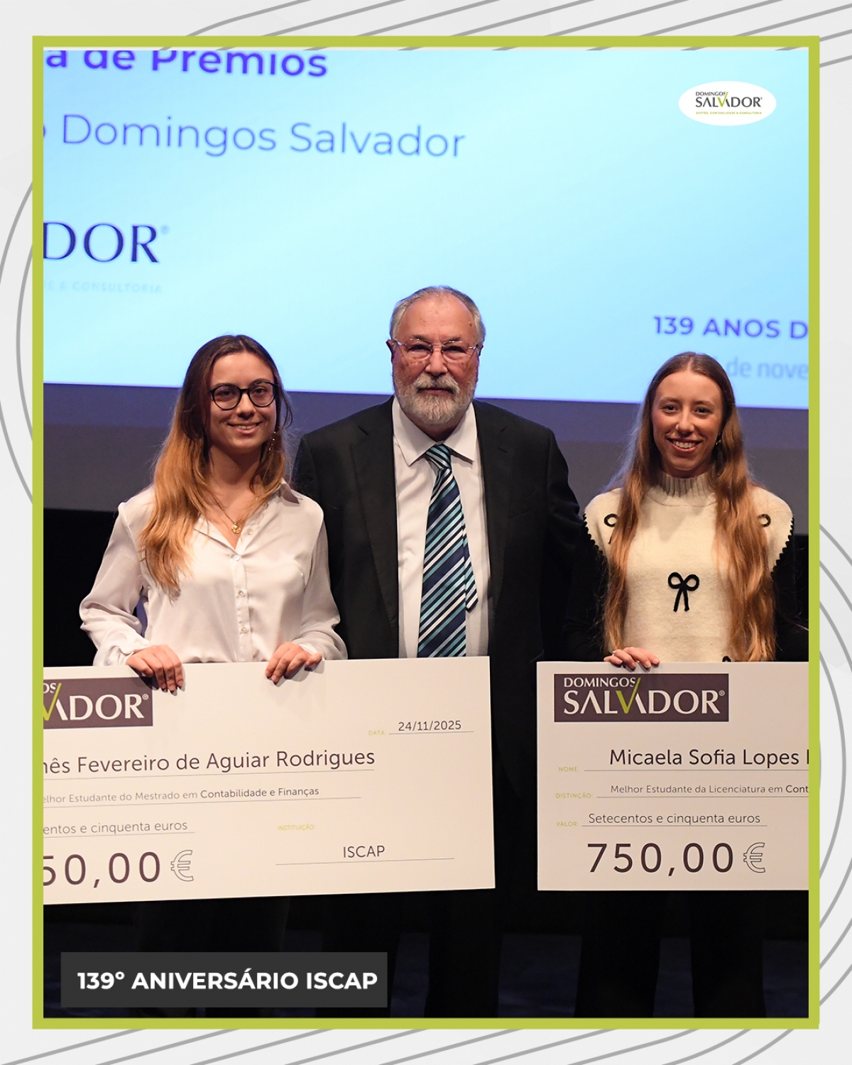 Domingos Salvador distingue estudantes no 139.º aniversário do ISCAP