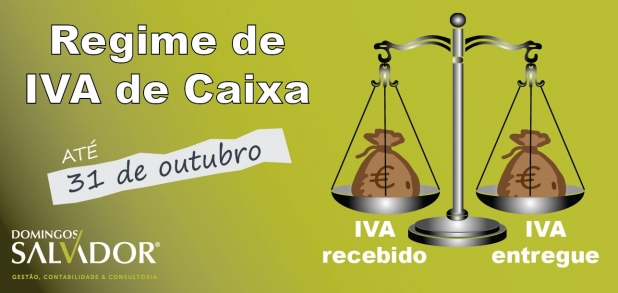 VAT Cashier Regime – until 31 octo